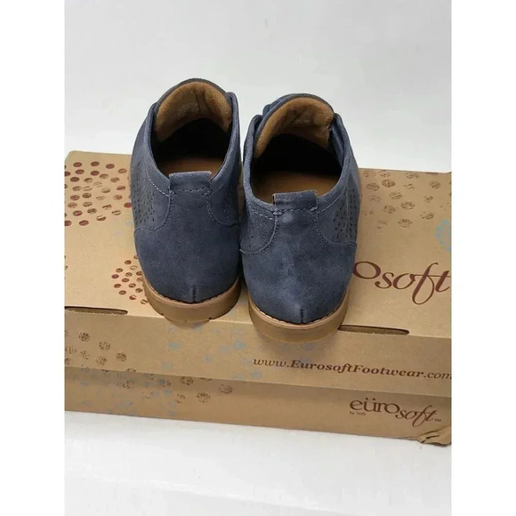 Eurosoft Women's Emmeline Perforated Ankle Boots Denim Suede US 7.5 M - Picture 4 of 6